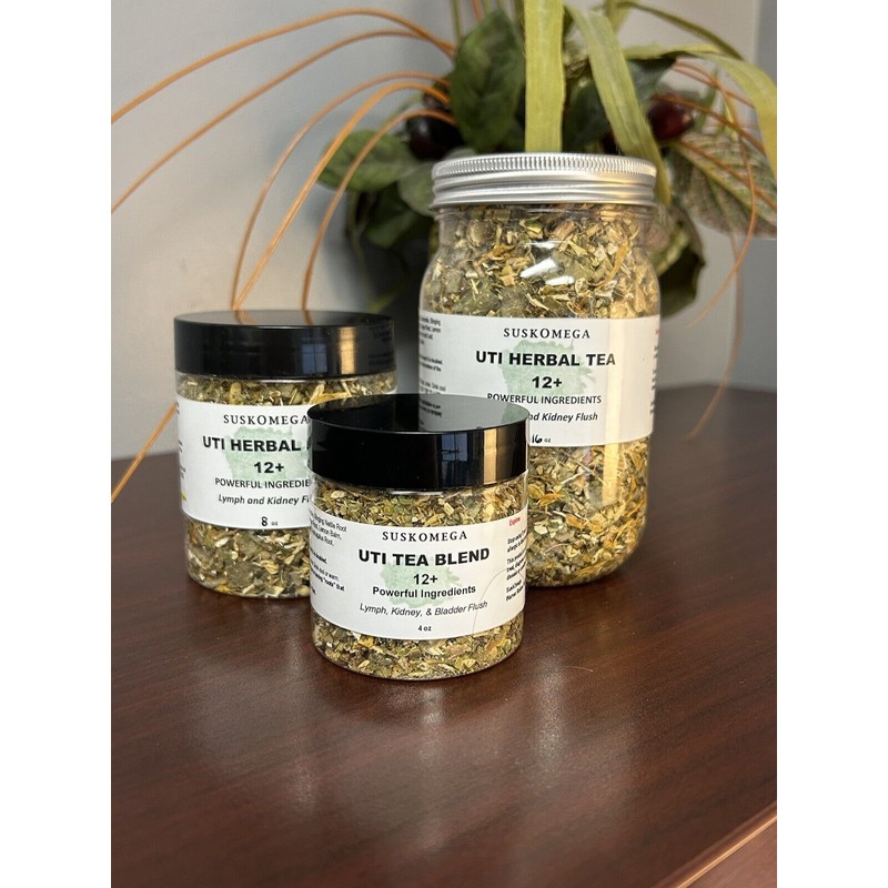 Suskomega UTI and Cystitis Suskomega 4 Oz Organic Herbal Tea
