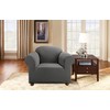 SureFit Simple Stretch Subway 1-Piece - Chair Slipcover - Gray