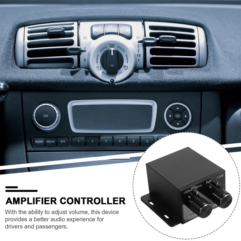 CALLARON Car Amplifier Audio Control - Adjustable Knob Car Amplifier,