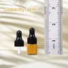 STARSIDE 100 pcs 2 ml Glass Essential Oil Dropper Bottles,5/8