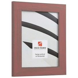 Craig Frames Jasper Picture Frame, 8.5 x 11 Inch, Country Weathered Red