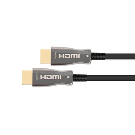 PYTHON AOC Hybrid Ultra-High-Speed HDMI 2.1 Cable - 20 m Hybrid Cable (Copper Conductor + Fibre Optic Fibre) - 8K @ 60Hz/4K @ 120Hz - 48 GBit/s - Full Metal Connector - Black