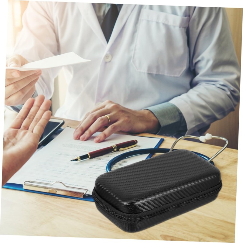 Mobestech Portable Zipper Pouch for Ear Thermometer Protective Case with