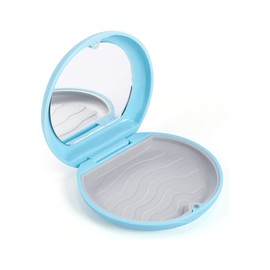 RDNKVB Zahnspangendose Gebissdose,mit Spiegel Zahnprothesen Behälter,zahnprothesen behälter,Zahnschiene Box,Prothesendose,Spiegelhalterbox