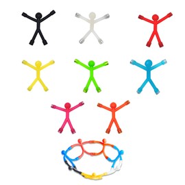 8 Magnetic Men Fidget Toys Kids, Mini Colorful Magnetic Men, Educational Matchstick Toy Set for Fun and Focus, Perfect for School and Home Play - Hours of Entertainment