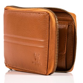 MATADOR® Men's Purse Women's Wallet with RFID Protection Zip, black, Vintage