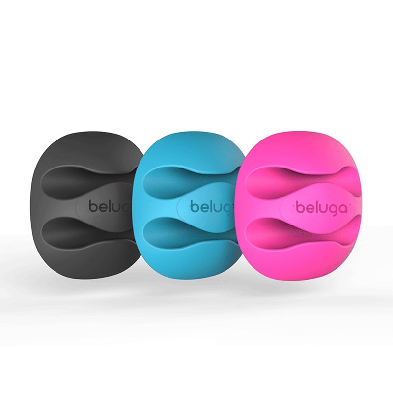 BELUGAケーブル3Mブラック・接着剤、デスクトップケーブルオーガナイザー＆コンピューター、電気、充電またはマウスコードホルダー（ホワイト）とクリップ＆コード管理システム（8個）