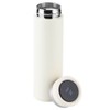 Intelligent TemperatureSensitive Vacuum Cup Mirror Smart TouchScreen Insulation Cup(Creamy White