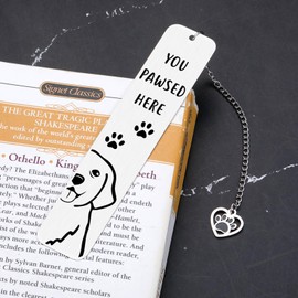 Funny Corgi Book Marks for Women Men, Dog Themed Gifts for Dogs Lovers Christmas Gag Gifts, Stocking Stuffers for Women, White Elephant Gift for Friends Coworkers, Bookmarks for Book Lovers Bookish