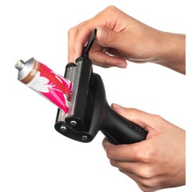 Big Squeeze® Tube Squeezer | Heavy Duty Tube Wringer - Made in USA - Toothpaste, Paint, Cosmetics, Sunscreen, Hair Dye, Adhesives, Metal Tubes. Comfortable Ergonomic Dispenser Tool (Black)