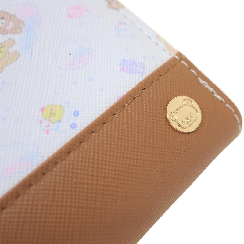 Sunart Billfold Sanrio Leopard Print Three Leather Wallet Rilakkuma
