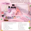 Acrylic Nail Kit For Beginners - 3-Color Powder (Clear/White/Pink)