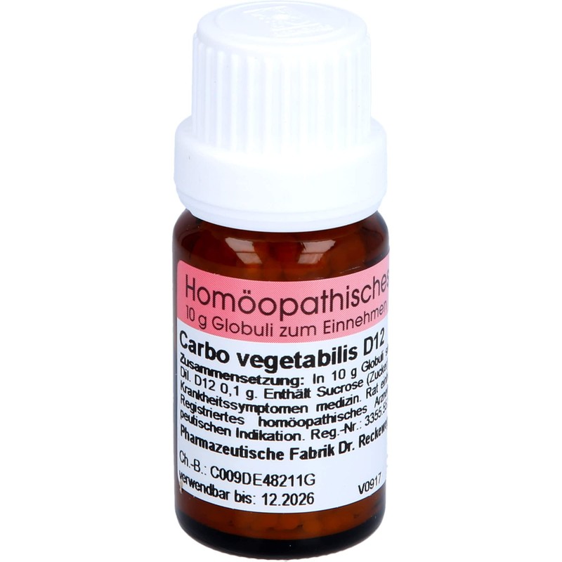 CARBO VEGETABILIS D 12 Globules 10 g