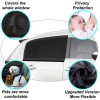 AUTOXBERT 4× Universal Car Side Window Sun Shade Breathable Screen