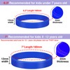 THXIY 50PCS 7'' Silicone Wristbands for Kids Teens, Kids Blank