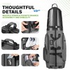UNIHIMAL Golf Travel Bag with Hard Case Top, 1680D Heavy
