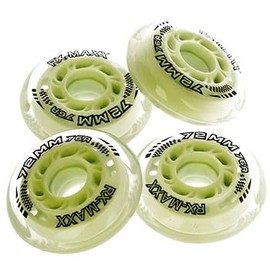 Instrike RX-Maxx Professional Mixt Set of 4 76A Wheels High Performance eXtra Grip Durable Roll Size 68, 72, 76, 80, 84 mm (68 mm)