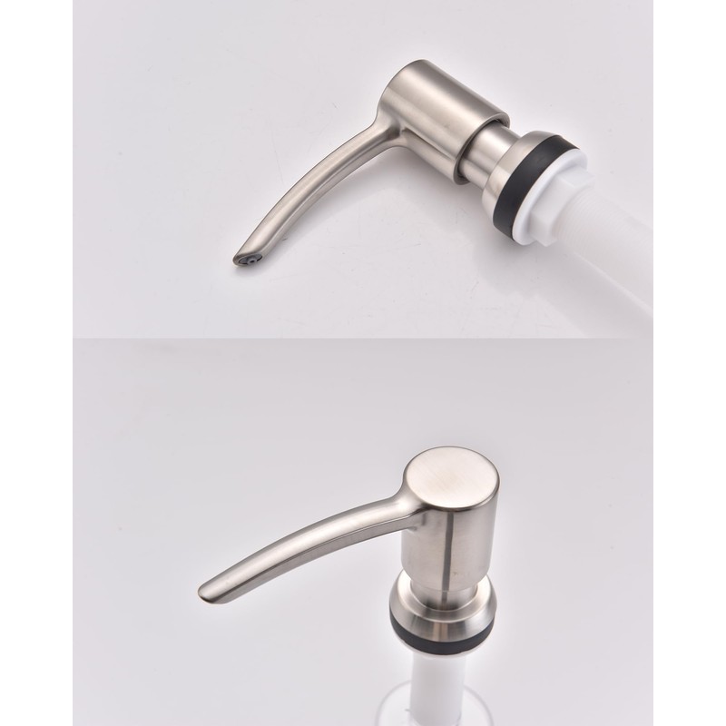 Brushed Nickel Soap Dispenser for Kitchen Sink, Built in Sink