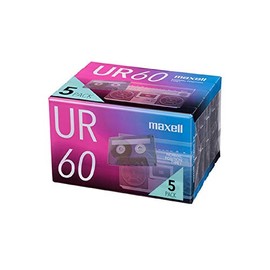 Maxell UR-60N 5P Recording Cassette Tape, 60 Minutes, 5 Rolls, UR Series