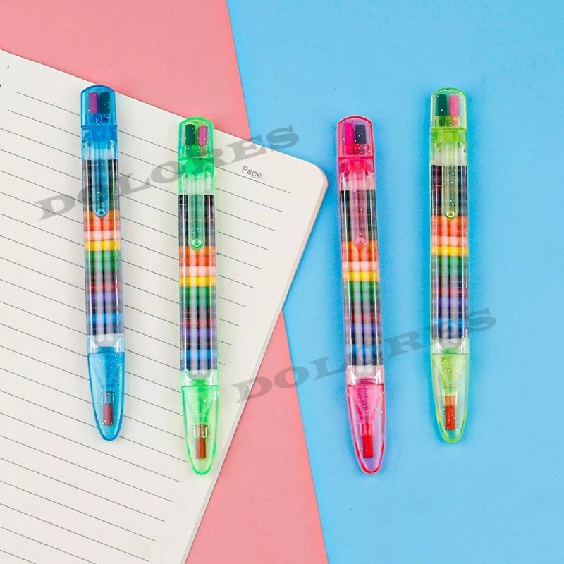 Dolores Crayones Bebés Niños Acuarelables Pastel Óleo 20 Colors 4pcs