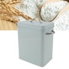 Metal Laundry Room Container with Dual Side Handles with Spoon