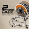 MADCATZ 100 Counts 18AWG Double Male Bullet Plug 2-Prong Continuous
