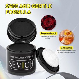 Sevich Hairline Powder 10g 2-Pack with Brush, Instantly Conceals Hair Loss & Thinning, 48H Waterproof Root Touch Up Powder, Natural Hair Shadow Toppers for Women & Men, 2 Box = 5 Boxes,Brown