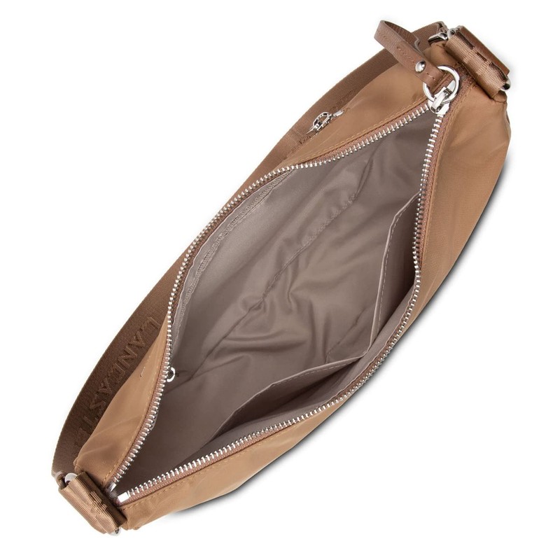 LANCASTER Basic Premium Hobo Bag, camel