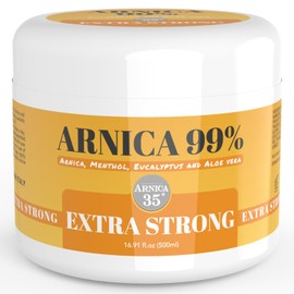 Arnica 35 Body Cream Gel 500ml | 99% Pure Arnica with Menthol, Eucalyptus & Aloe Vera | Soothing Massage Gel for Skin, Muscles & Joints | Refreshing & Fast-Absorbing | Made in Italy