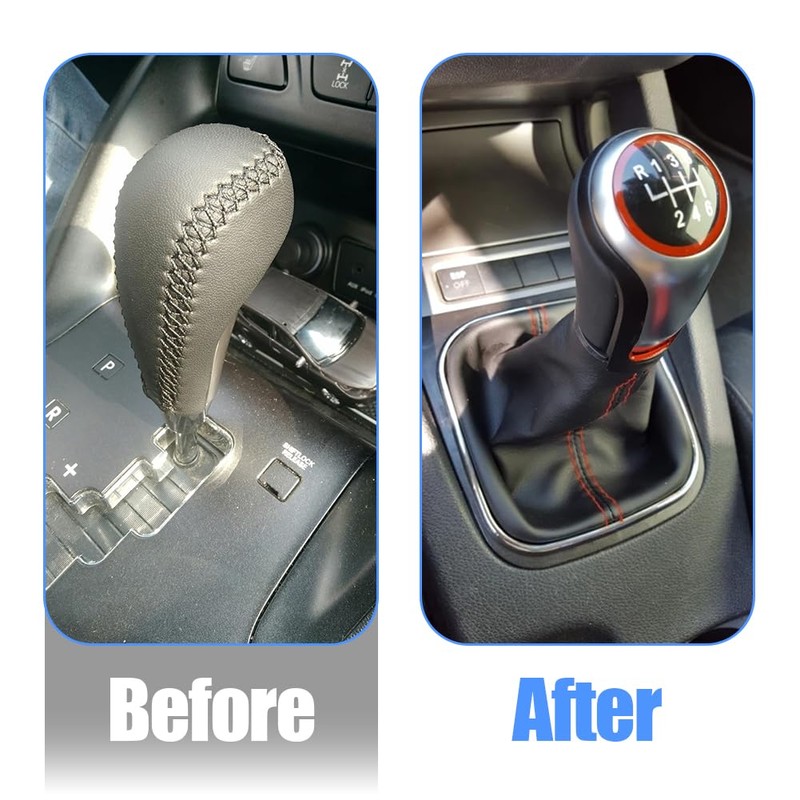 Joyzan Shift Knob Cover, Universal Auto Gear Boot Dust Proof