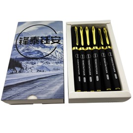 Fengtaiyuan 07P18Pro, Gel Pens, Black Ink, FIne Point 0.7mm, Writting Pens, Smooth, 18 Pack (Black-0.7mm)