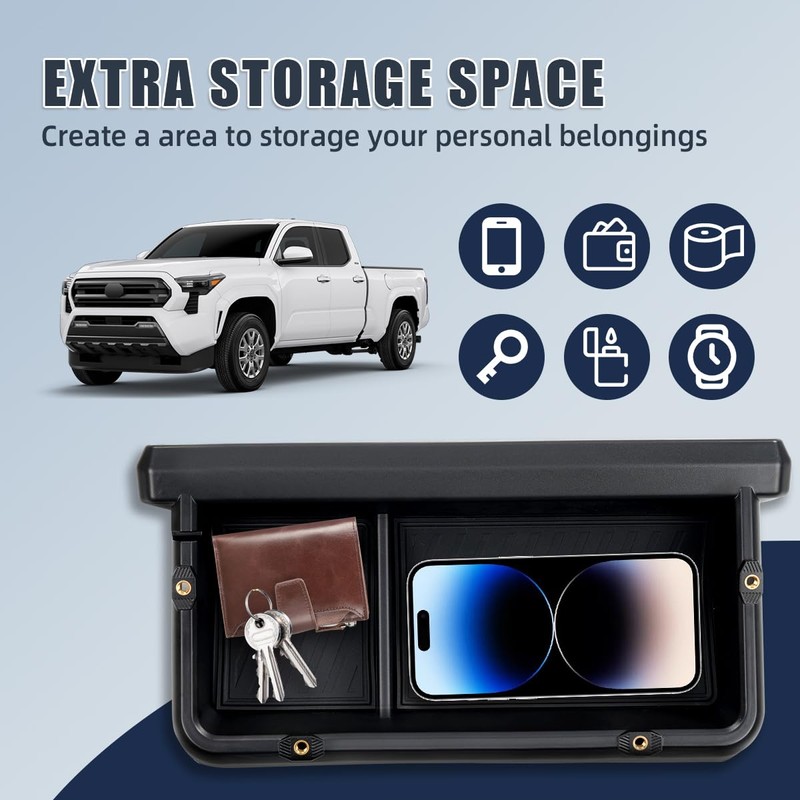 TUYICN Dashboard Storage Box Compatible with Toyota Tacoma 2024 2025