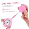 BESPORTBLE 2pcs Nurse Pocket Watch Retractable Clip Ergonomic Design Lightweight