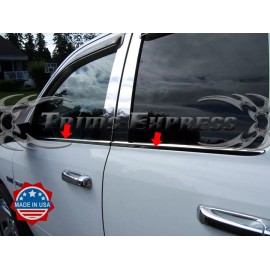 Made in USA - Trims Express fit:2009-2018 Dodge Ram 1500/2500 Crew/Mega Cab Window Sill Trim 4Pc Stainless