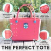 Large Rubber Tote Bag With Waterproof Zipper Pocket | Easy