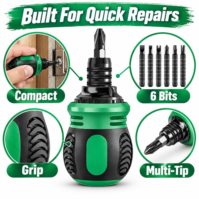Mini Ratchet Screwdriver Set – Multifunctional Portable Precision Screwdriver with