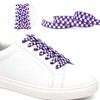 YJRVFINE Flat Checkered Shoe Laces: Wide 5/16" Patterned Shoelaces for