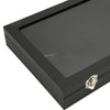 Pin Display Case Dustproof Transparent Glass Lid Badge Storage Box