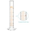 stonylab Graduated Cylinder, 2-Pack B Grade Borosilicate Glass Cylinder with