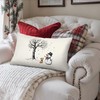 Dilemat Winter Snowman Snowflake Pillow Covers 12x20,Christmas Throw Pillow Covers,Rustic