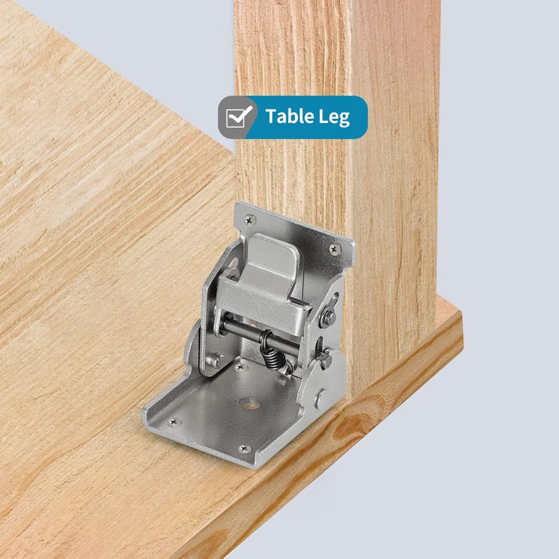 MDLUU Folding Brackets Heavy Duty, 90 Degree Self-Lock Hinges for