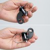 Bicycle Trailer Coupler, 1 Set, Black, with Safety Pin Compatible