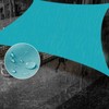 SUNNY GUARD Waterproof Sun Shade Sail 10' x 13' Turquoise
