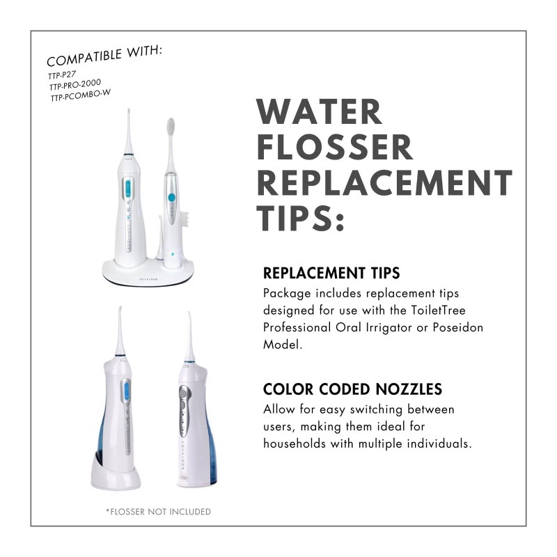 Replacement Oral Irrigator Tips Water Flosser Teeth Cleaning Tool -