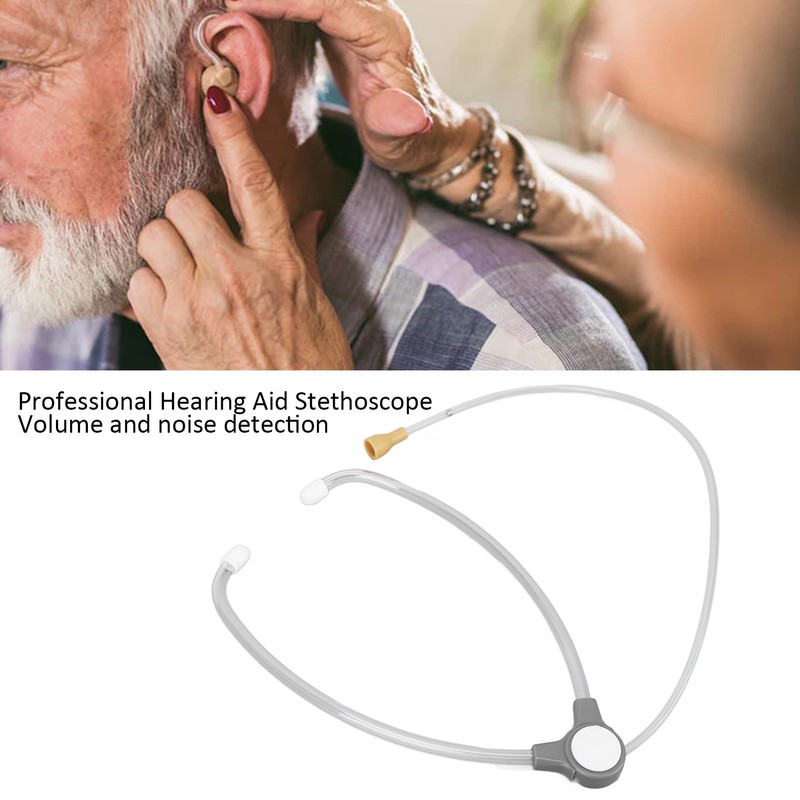 Transparent Listening Aid Stethoscope with Damping Home Double Head Sound