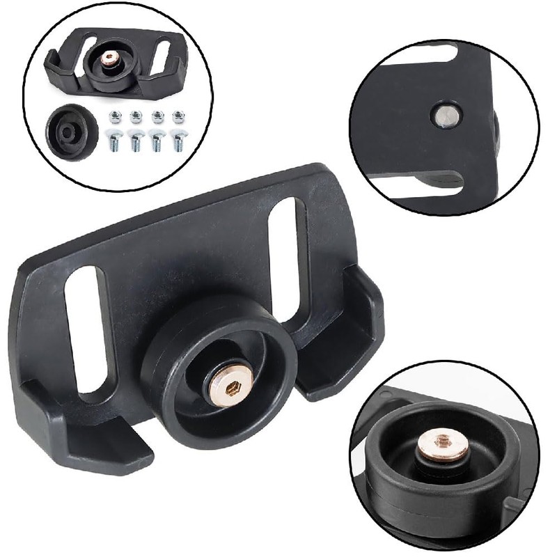 Snowblower Skid Shoes, 2 Sets of Universal Rolling Non-Slip Shoes