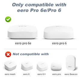 Mamerry Wall Mount Holder for eero Pro 6e/Pro 6, No Messy Wires, Space Saving, Outlet Wall Stand Bracket Compatible with eero Pro 6e/Pro 6 Mesh Wi-Fi System Extender Router (1 Pack)
