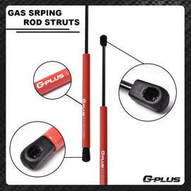 【MULTI-COLORED】G-PLUS 13.30" 80lb/380N Gas Hood Struts, Gas Shock Lift Supports Compatible with Ford Expedition 1997-2006, Ford F150 1995-2004, Ford F150 Heritage 2004, Ford F250 1995-2004 (Matt Red)