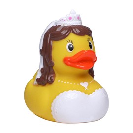 Schnabels Squeaky Duck Bride Gift for Birth Birthday Name Day Children Baby Friend Girl Boy Toy Bath Duck Bath Decoration