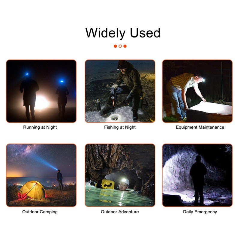 K371 Floodlight Rechargeable Headlamp with Red Source LED Headlamp for